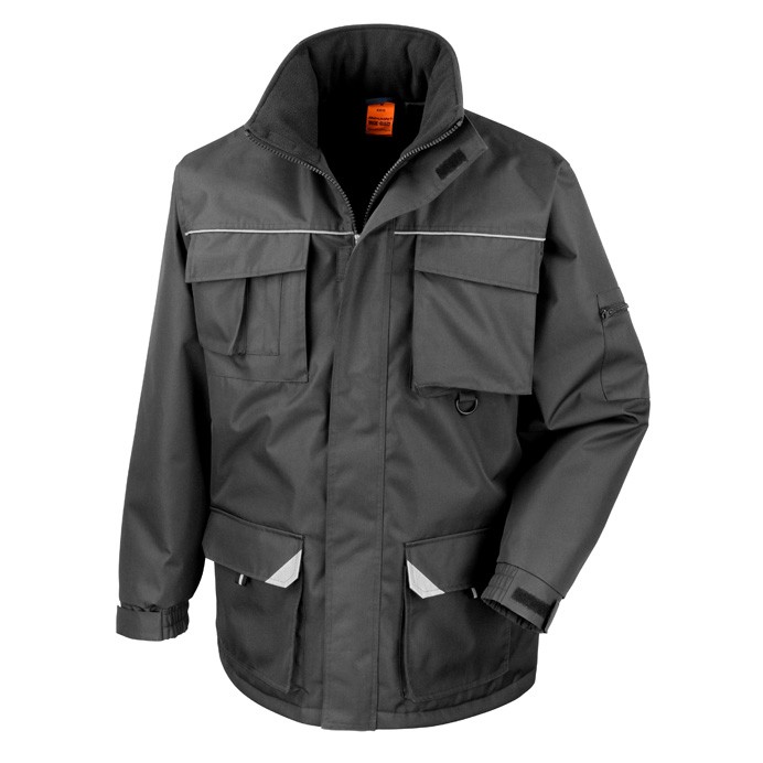 Result Work-Guard Sabre Long Coat Waterproof Parka Workwear Jacket R301X 