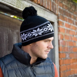 Winter Essentials Fair Isles Knitted Hat